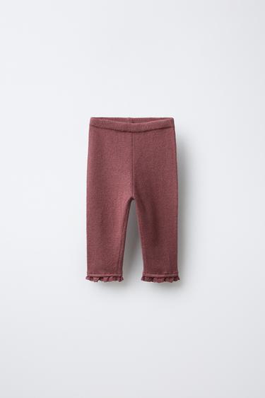 Zara Трикотажные легинсы с кружевом