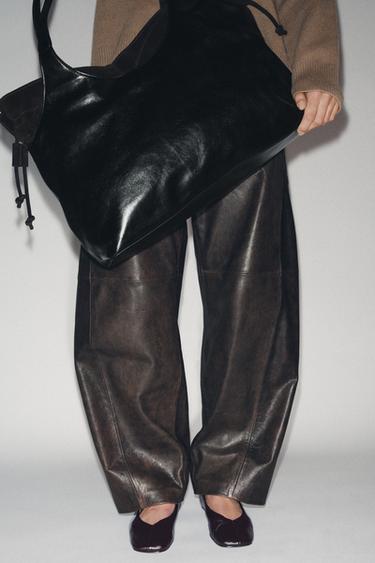 Zara Кожаные балетки LIMITED EDITION