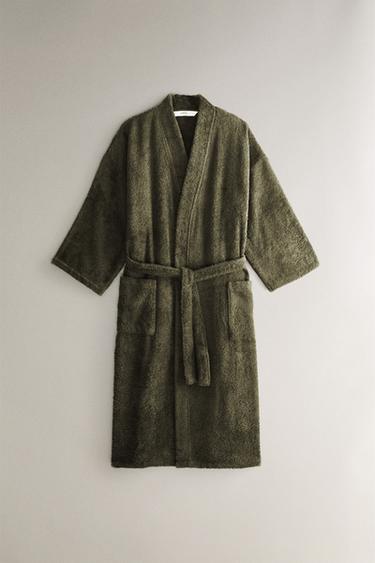 Zara Халат из хлопка высокого качества (420 г/м²)