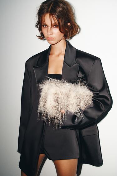 Zara Клатч из искусственного меха