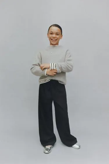 Брюки WIDE LEG со стразами