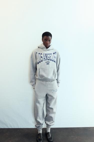 Zara Худи с блестящей надписью