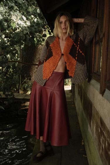 Zara Кардиган с узором «ромбы»