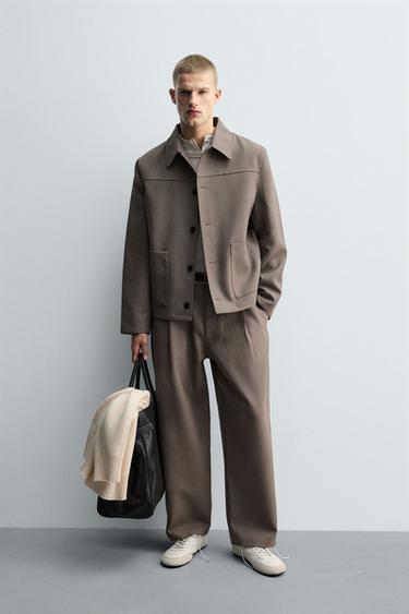 Zara Брюки BALLOON FIT с защипами