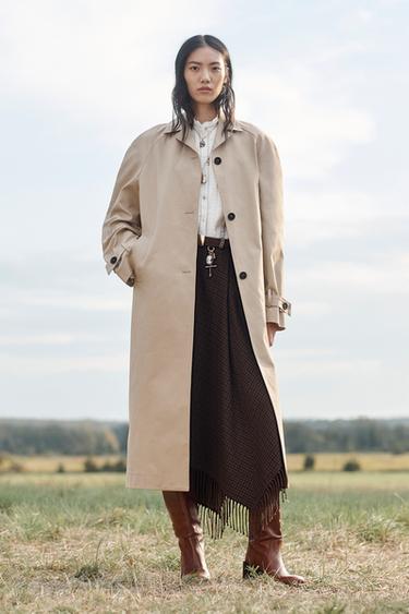 Zara Пальто LIMITED EDITION STRAIGHT TRENCH COAT купить с доставкой.