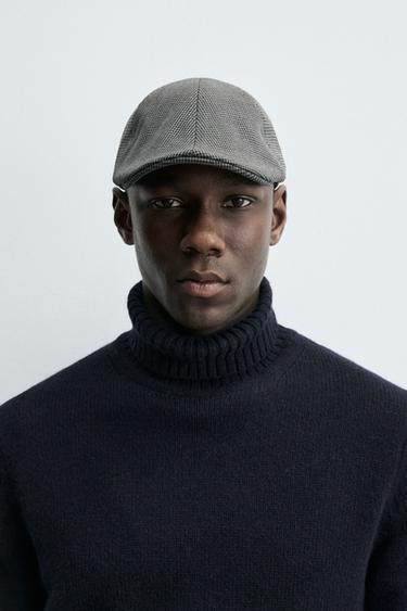 Zara Кепка из фланели с узором «гусиная лапка» купить с доставкой.