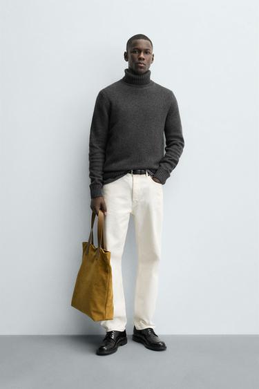 Zara Свитер с высоким воротником из смесовой шерсти