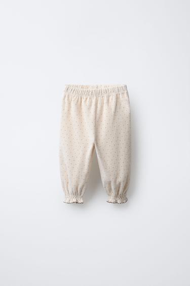 Zara Бархатные брюки BAGGY в горошек купить с доставкой.