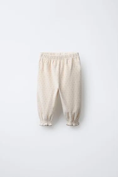 Бархатные брюки BAGGY в горошек