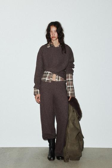 Zara Мягкая толстовка с длинным рукавом