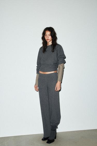 Zara Мягкая толстовка с длинным рукавом