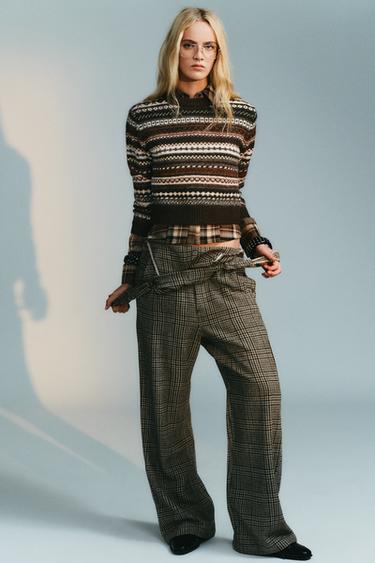 Zara Жаккардовый свитер