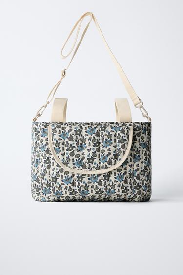 Zara Сумка для коляски с цветочным принтом