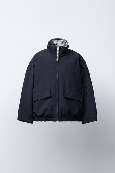 Zara Двусторонняя куртка в клетку WATER REPELLENT BENSIMON ® X ZARA