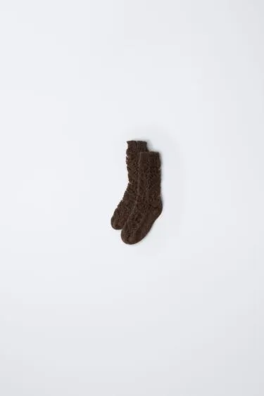 THICK KNIT WOOL AND ALPACA SOCKS