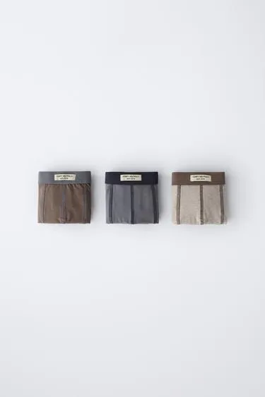 6-14 лет/ набор из трех трусов-боксеров с нашивкой- Заказать в России