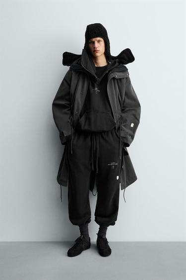 Zara Парка с капюшоном OVERSIZED FIT HOODIE X SR_A купить с доставкой.