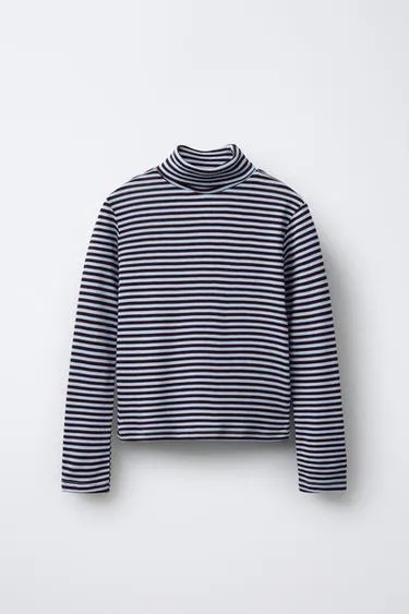 Лонгслив в полоску с воротником-стойкой BENSIMON ® X ZARA