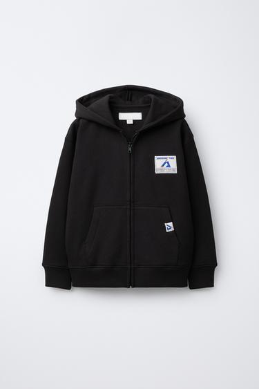 Zara Толстовка на молнии с ярлыком