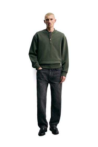 Zara Толстовка с воротником на молнии