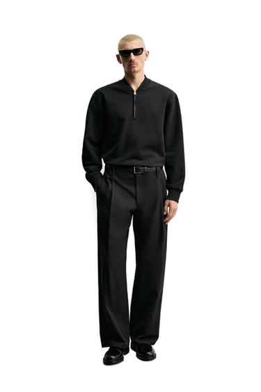 Zara Толстовка с воротником на молнии