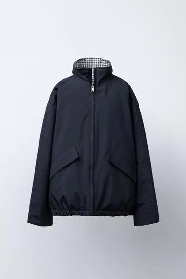 Двусторонняя куртка WATER REPELLENT в клетку BENSIMON ® X ZARA 