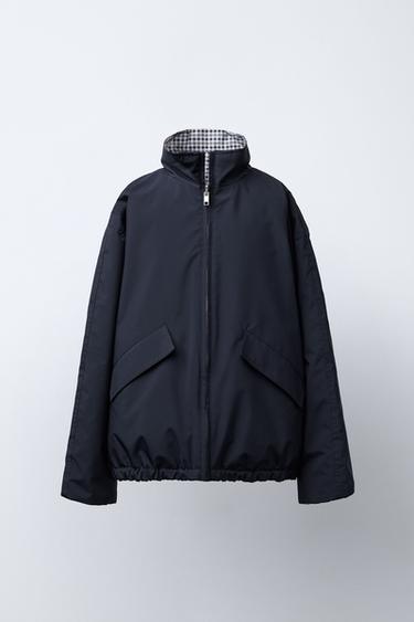Zara Двусторонняя куртка WATER REPELLENT в клетку BENSIMON ® X ZARA