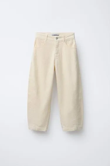 Вельветовые брюки BARREL BENSIMON ® X ZARA- Заказать в России