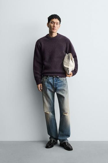 Zara Джемпер свободного кроя с текстурой