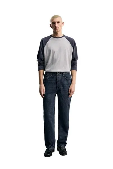 Джинсы STRAIGHT FIT из хлопка и шерсти- Заказать в России