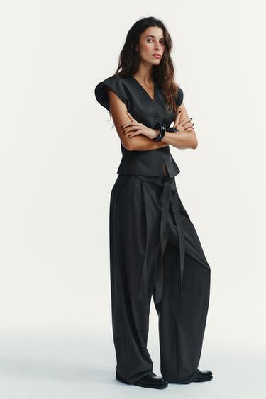 Zara Жилет в полоску