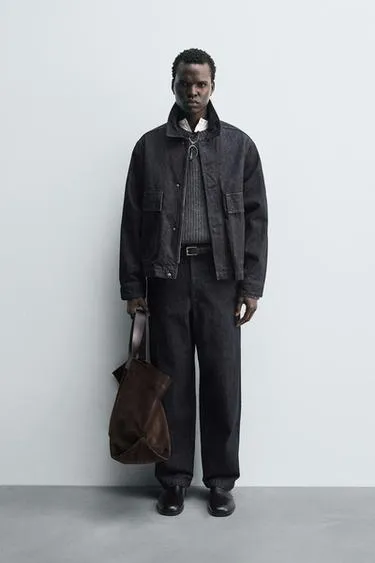 Джинсовая куртка с карманами- Заказать в России