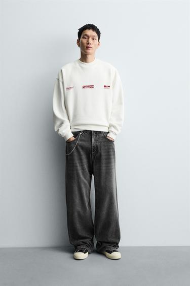 Zara Толстовка с надписями