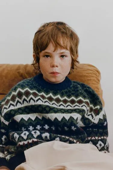 Жаккардовый свитер- Заказать в России