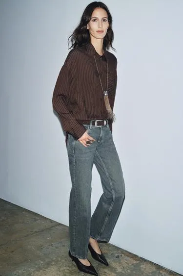 Джинсы прямого кроя с низкой посадкой — ZW COLLECTION