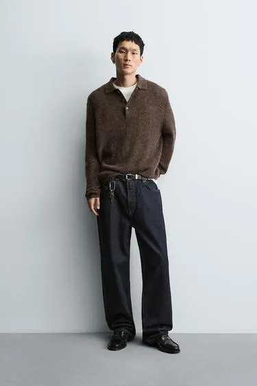 Поло из рельефного трикотажа- Заказать в России