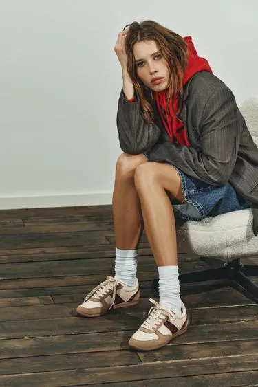 Комбинированные беговые кроссовки