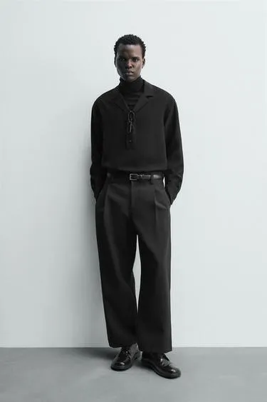 Рубашка-поло струящегося покроя- Заказать в России