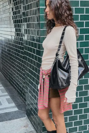 Большая сумка-мешок с металлическими люверсами- Заказать в России