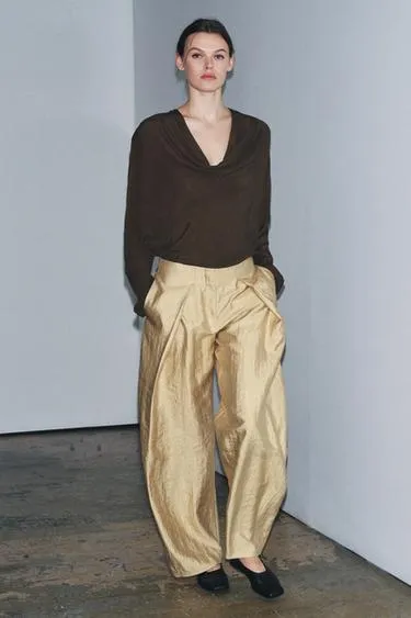 Струящаяся блуза со сборками — ZW COLLECTION