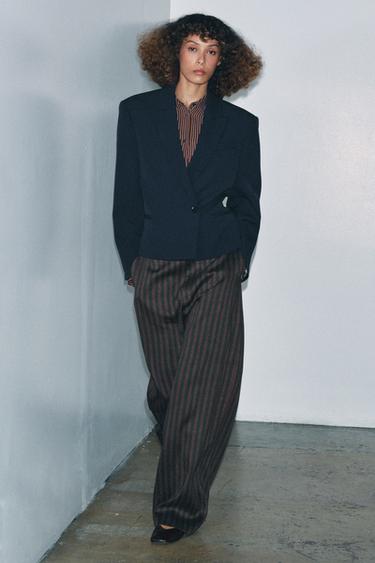 Zara Укороченный блейзер — ZW COLLECTION LIMITED EDITION