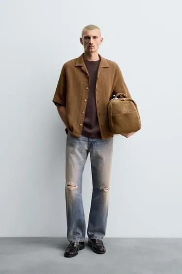 Рубашка с текстурой- Заказать в России