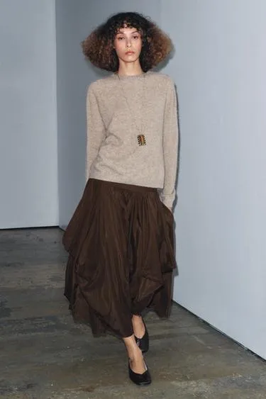 Объемная юбка миди — ZW COLLECTION- Заказать в России