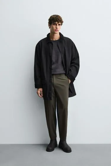 COMFORT TEXTURED TROUSERS