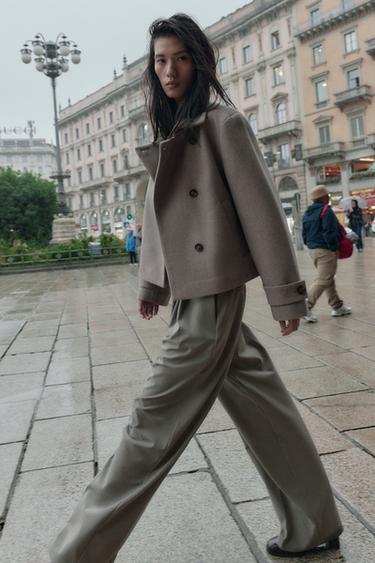 Zara Куртка с высоким воротником