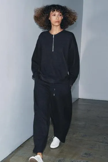 Толстовка на молнии с мягким рубчиком- Заказать в России