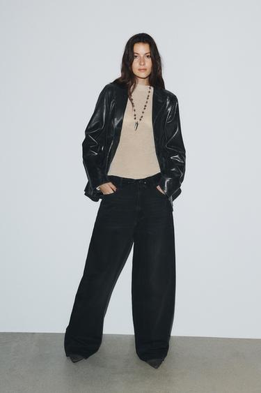 Zara Джинсы TRF со средней посадкой и отворотом на поясе купить с доставкой.