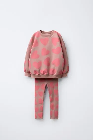 Комплект из толстовки и легинсов с принтом- Заказать в России