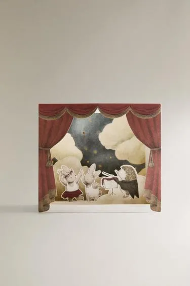 Набор открыток ZARA с рисунком танцующих животных в 3D- Заказать в России