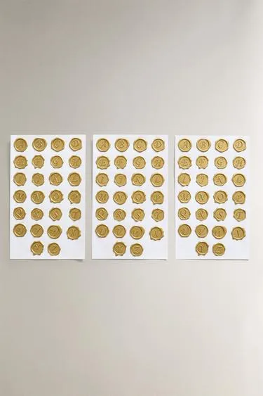 Набор наклеек-печатей с буквами для рождества (набор из 78 штук)- Заказать в России